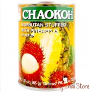 Rambutan Stuffed With Pineapple In Syrup - CHAOKOH Rambutan Stuffed With Pineapple In Syrup - CHAOKOH